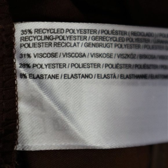 Brown Pleated Straight Leg Trouser Dress Pant NWOT - Picture 9 of 12